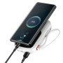 Зовнішній акумулятор Power Bank Baseus Qpow Pro Digital Display 20W 10000mAh cable Type-C 3A 0.3m, White