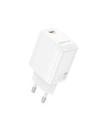 Мережевий зарядний пристрій BOROFONE BN28 Fuente single port PD30W / QC3.0, White