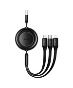 Data - Кабель Baseus Free2Draw USB to MicroUSB Lightning Type-C 3.5A 1.1m, Cluster Black