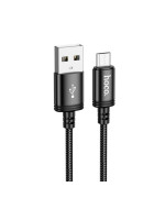 USB Data-Кабель HOCO X89 Wind charging data cable 2.4A 1m, Black