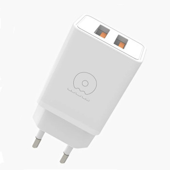 Мережевий зарядний пристрій WUW-C155 15W 3.1A, White
