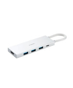USB-Hub Xiaomi Type-C - HDMI / USB3.0 × 3 / PD, Silver