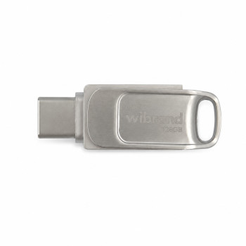 Флэш-накопитель Wibrand Bee 128GB USB Type-A / USB Type-C, Silver