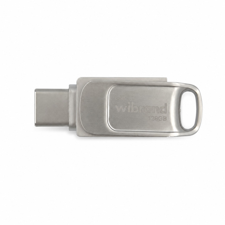 Флэш-накопитель Wibrand Bee 128GB USB Type-A / USB Type-C, Silver