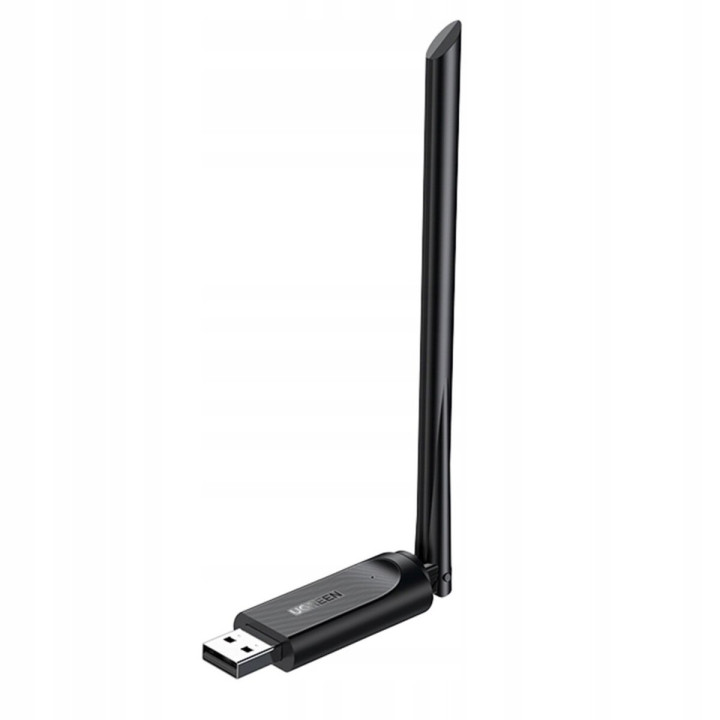 WI-FI-адаптер UGREEN CM496 AC650 High-Gain Dual Band Wireless USB Adapter, Black