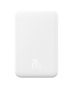 Зовнішній акумулятор Power Bank Baseus Magnetic Mini Wireless 5000mAh 20W, White