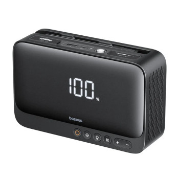 Автомобільний пуско-зарядний пристрій Baseus Super Energy Pro+ 4-in-1 600A 12000 mAh, Cluster Black