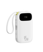 Внешний аккумулятор Power Bank Baseus EnerFill FC31 Qpow 3 USB / Type-C PD45W with cable 20000mAh, White