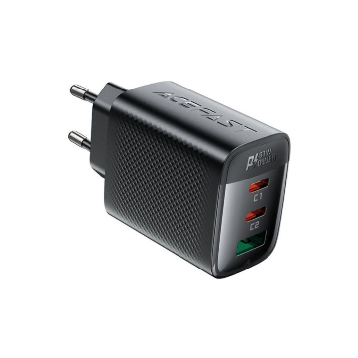 Мережевий зарядний пристрій ACEFAST A108 PD67W, Black