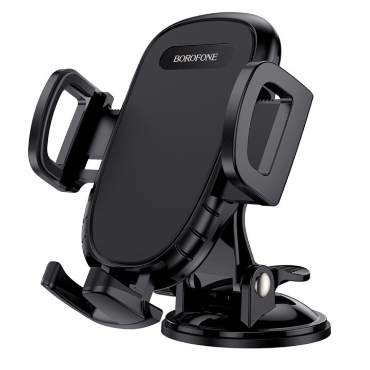 Автомобильный держатель BOROFONE BH37 Route push type suction cup car holder, Black