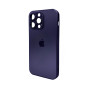 Чехол AG Glass Matt Frame Color для iPhone 15 Pro Max, Deep Purple