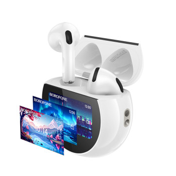 Бездротові Bluetooth навушники BOROFONE BW87 300 mAh, White