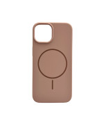 Чохол Cosmic Silicone Case Magnetic для iPhone 15, Pink Sand