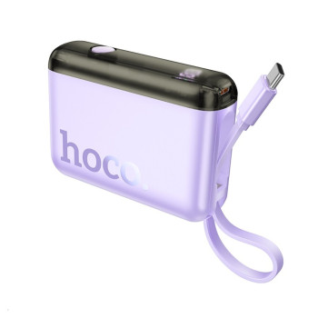 Портативна батарея Power Bank HOCO J139 Hero 22.5W + PD20W cable Type-C 10000mAh, Purple