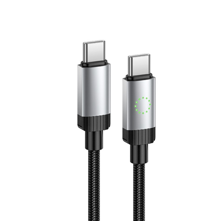 Data - кабель HOCO X117 60W Type- C to Type-C, Black