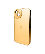 Чехол AG Glass Sapphire Frame MagSafe для iPhone 15, Gold