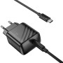 Мережевий зарядний пристрій HOCO CS24A Puerto single-port PD25W / QC3.0 cable Type-C to Type-C, Black