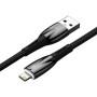 Data Кабель Baseus Glimmer Series USB to Lightning 2.4A 2m, Black