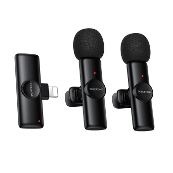 Бездротова мікрофонна система BOROFONE BFK16A Lightning, Black