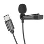 Мікрофон петличка Borofone BFK11 Type-C 2m, Black