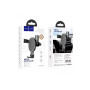 Автотримач для смартфона HOCO CA56 Plus Armor metal gravity car holder, Black - Silver