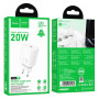 Сетевое зарядное устройство HOCO N60 PD20W / QC3.0, White