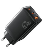 Сетевое зарядное устройство ESSAGER ECTAC-DYB01-Z PD67W / QC3.0 GaN, Black