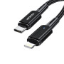 Data-Кабель ESSAGER EXCTL-CGB01 20W Type-C to Lightning 0,5m, Black