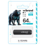 USB - флешка Wibrand USB 2.0 Grizzly 64Gb, Black