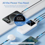 Зовнішній акумулятор Power Bank Vention FHL Micro-USB / USB / Type-C 22.5W 20000mAh, Black