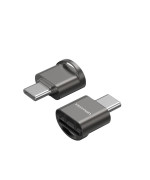 Картрідер Vention Type-C MicroSD Card Reader Gray Zinc Alloy Type, Black