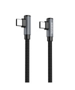 Data Кабель BOROFONE BU50 elbow magnetic 60W Type-C to Type-C 1m, Black