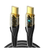 Data - Кабель Essager EXCTT1-XJA01-P Type C to Type C 100W 2m, Black