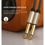 Аудіокабель UGREEN AV128 6.5mm Male to Male 2m, Gray