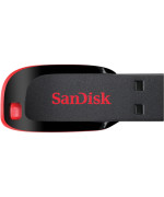 Флешка Flash SanDisk USB 2.0 Cruzer Blade 64Gb, Black / Red
