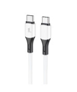 Data - кабель Wibrand Mamba Type-C to Type-C 1m, White