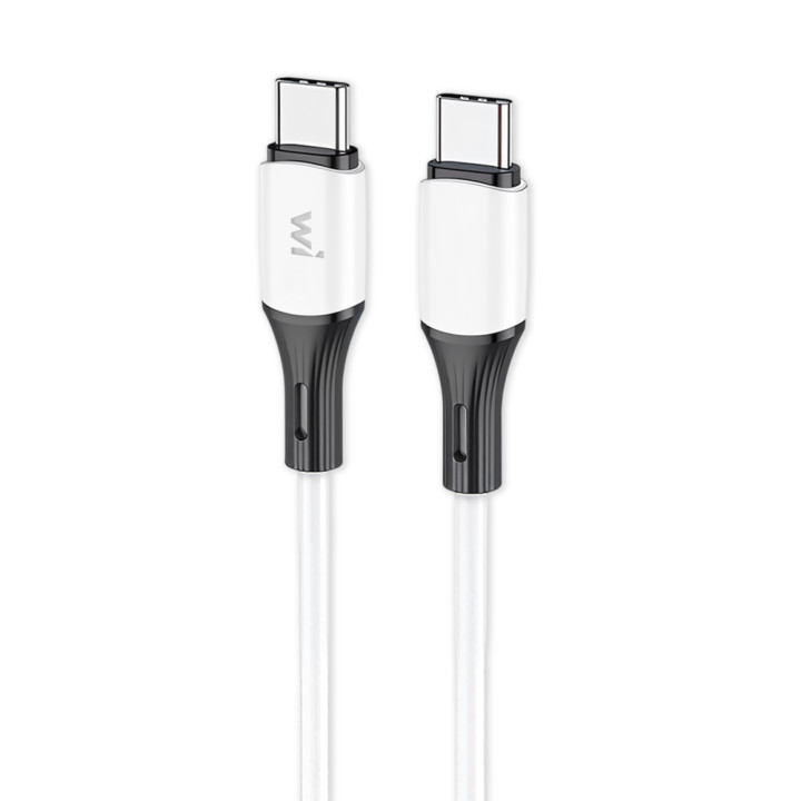 Data - кабель Wibrand Mamba Type-C to Type-C 1m, White