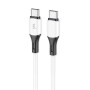 Data - кабель Wibrand Mamba Type-C to Type-C 1m, White