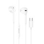 Проводные наушники BOROFONE M80 Type-C, White