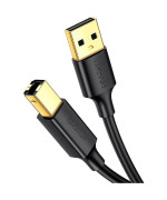Кабель для принтера UGREEN US135 USB 2.0 AM to BM Print Cable 1.5m, Black