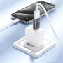 Перехідник HOCO UA36B Type-C male to USB female OTG transparent adapter, Black