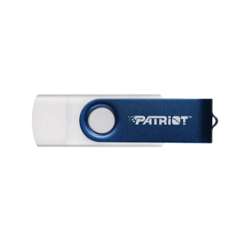 USB флешка Patriot Gen 1 Xporter X550 USB 3.2 + Type-C 64GB, White-Blue