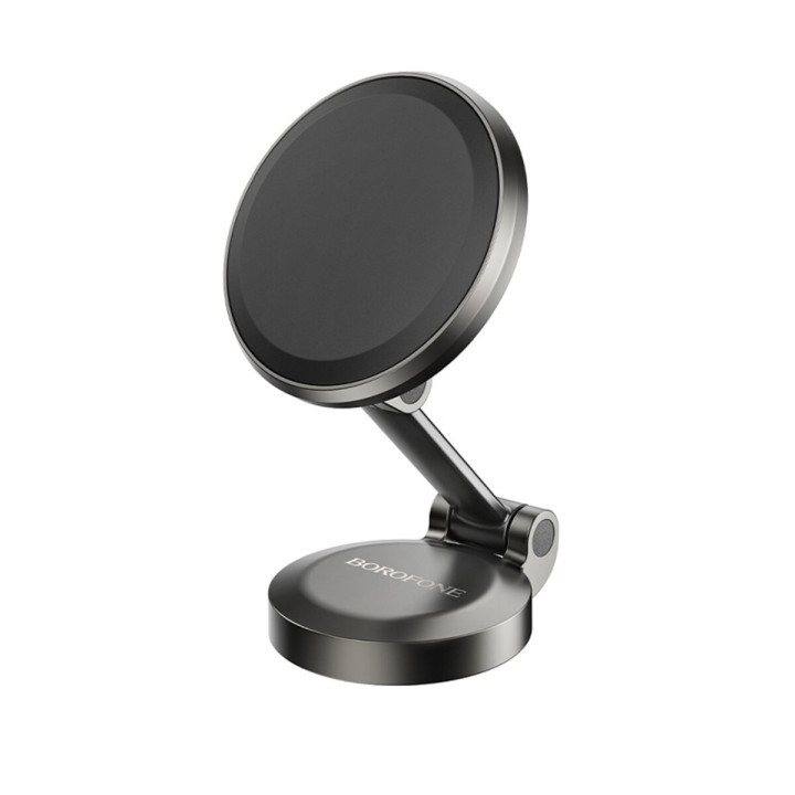 Автомобільний магнітний тримач BOROFONE BH126, Metal Grey