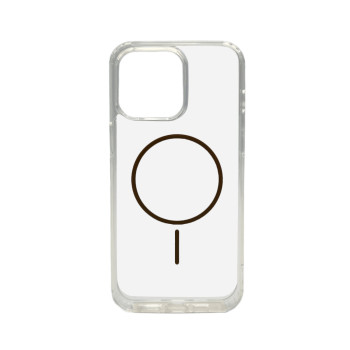 Чехол Cosmic Acrylic Thin Magnetic для iPhone 15, Gold