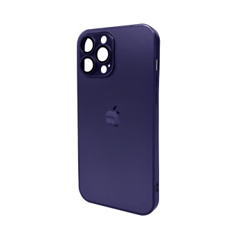Чехол AG Glass Matt Frame Color для iPhone 13 Pro Max, Deep Purple