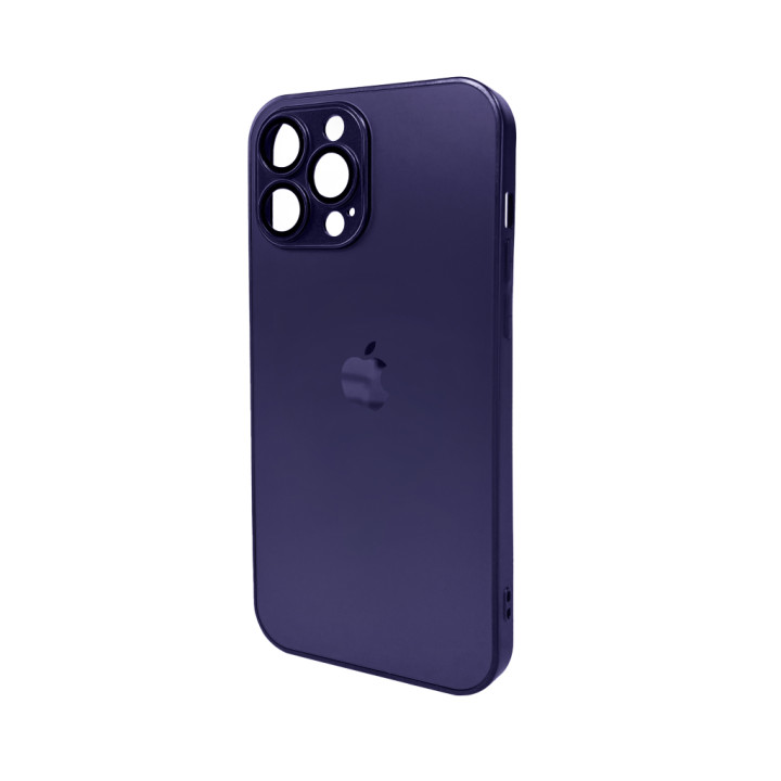 Чехол AG Glass Matt Frame Color для iPhone 13 Pro Max, Deep Purple