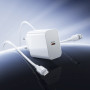 Сетевое зарядное устройство BOROFONE BA107A с кабелем USB Type-C to USB Type-C, White
