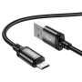 USB Data-Кабель HOCO X89 Wind charging data cable 2.4A 1m, Black