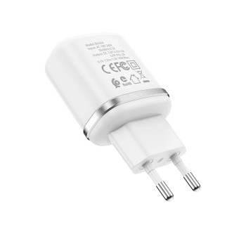 Мережевий Зарядний пристрій BOROFONE BA36A USB QC3.0 18W, White