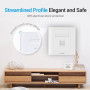 Розетка мережі Vention 1 Port keystone Jack Wall Plate 86 Type (IFAW0), White